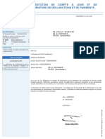 Attestation DE Compte À Jour ET DE Fourniture de Déclarations Et de Paiements