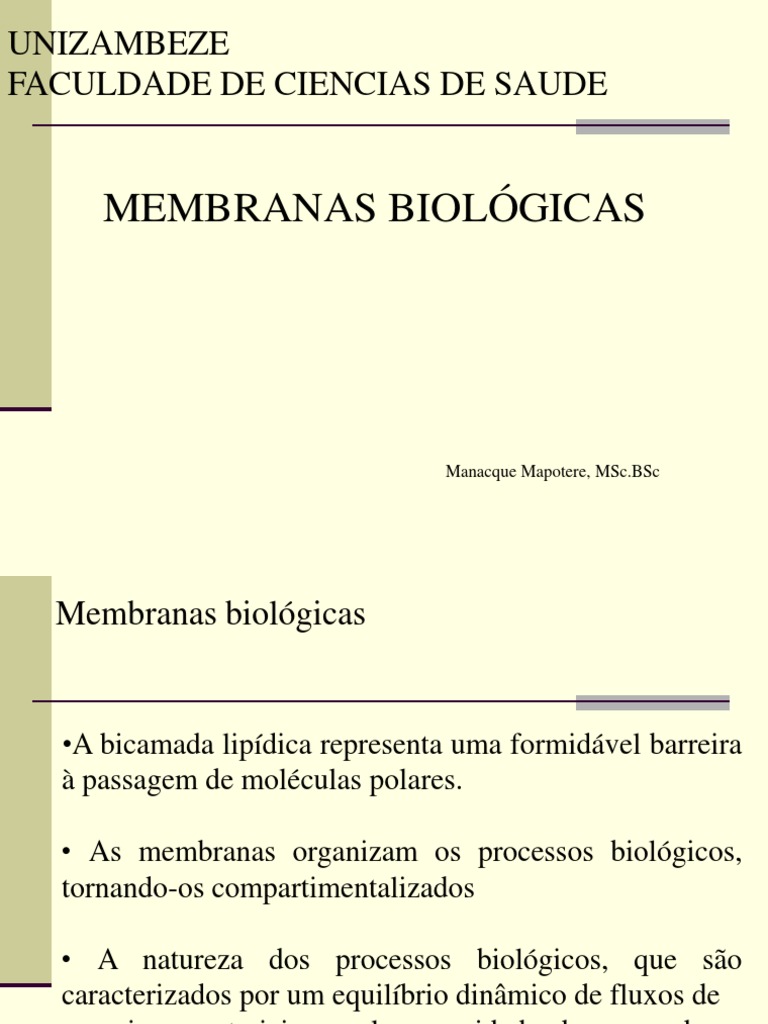 Manacque Membranas B | PDF | Membrana celular | Proteínas