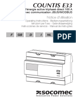 Compteur D'énergie Active Triphasé Direct 100 A Avec Communication JBUS/MODBUS