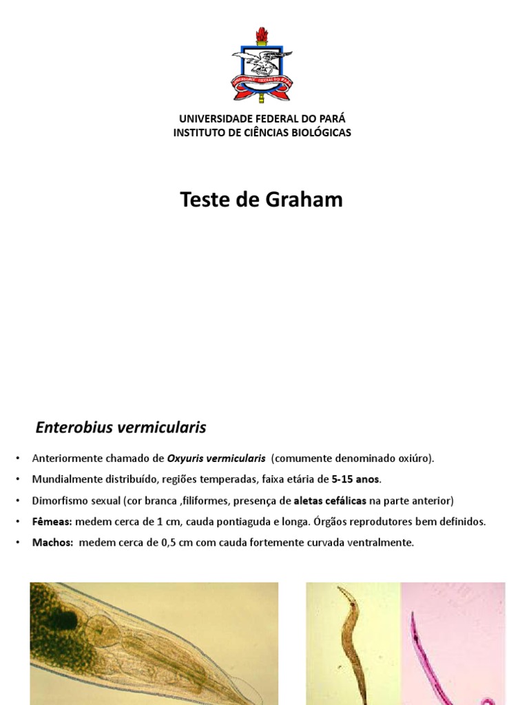 Diagnóstico de Enterobius vermicularis | PDF