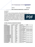 25 - XI-XII - Practical Schedule For Term 1