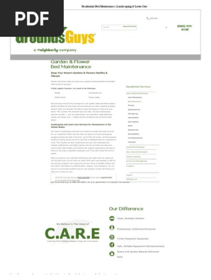 Residential Bed Maintenance _ Landscaping Lawn Care