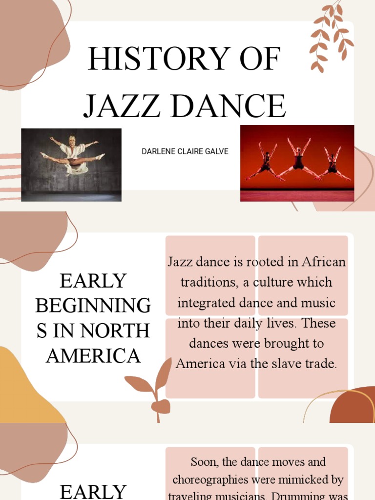 History of Jazz Dance PE PDF