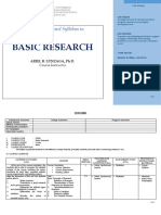 Basic Research Outcomes-Based Syllabus