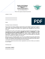 Solicitation Letter For Operation Ilaw para Sa Pagbangon