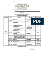 Schedule Pelantikan