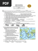 1st Quarter Grade 10 Summative Test With Answers