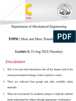 Lecture 2 - Heat and Mass Transfer (HMT) - 5th Sem - ME1053