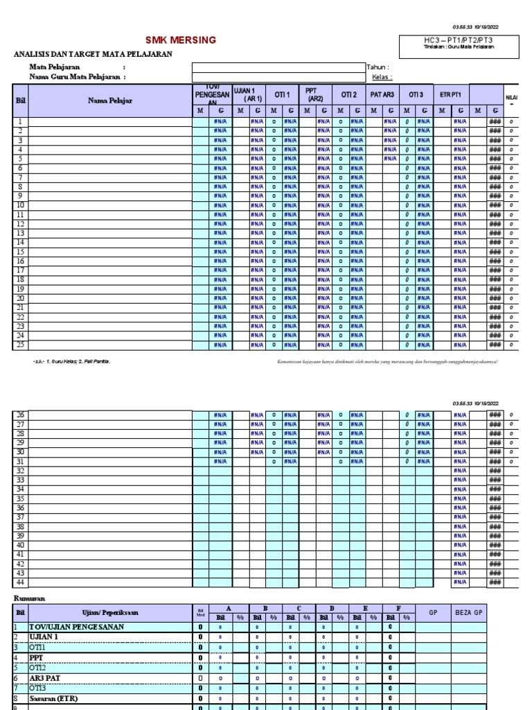 HC3 Kosong T1-3 | PDF