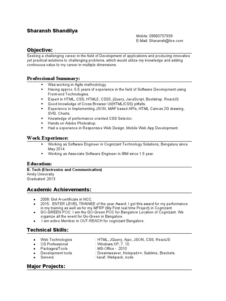 Front-End Developer Resume | PDF | J Query | Ajax (Programming)