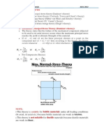 Static Failure Theories: 1-Maximum Principal Stress Theory (Rankine's Theory)