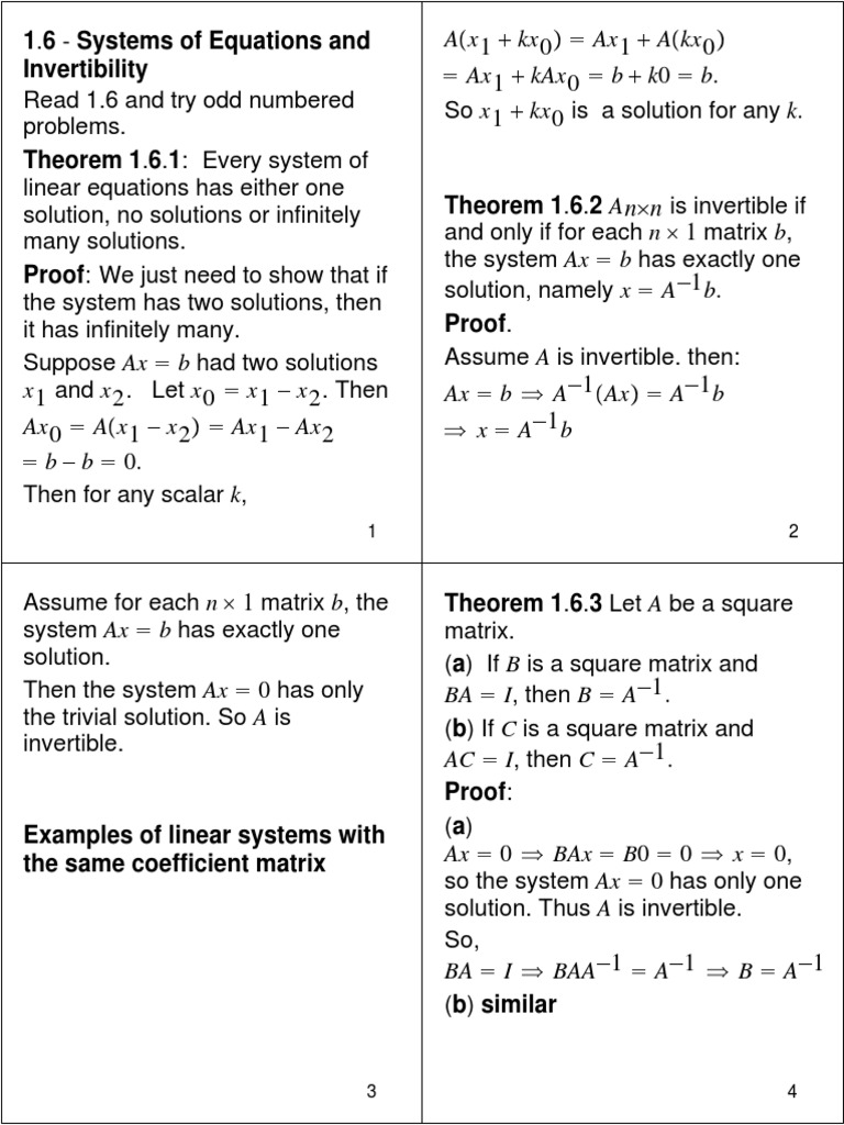 1-6-systems-of-equations-and-invertibility-x-kx-ax-a-kx-ax-kax-b-k0