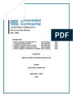 Auditoría operativa evaluación final