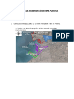 Indice Proyecto de Investigación Sobre Puertos