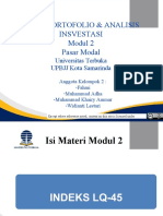 Kelompok 2 - Modul 2 - Indeks LQ 45 - Teori Portofolio & Analisis Investasi