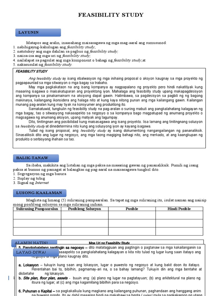 Feasibility Study | PDF