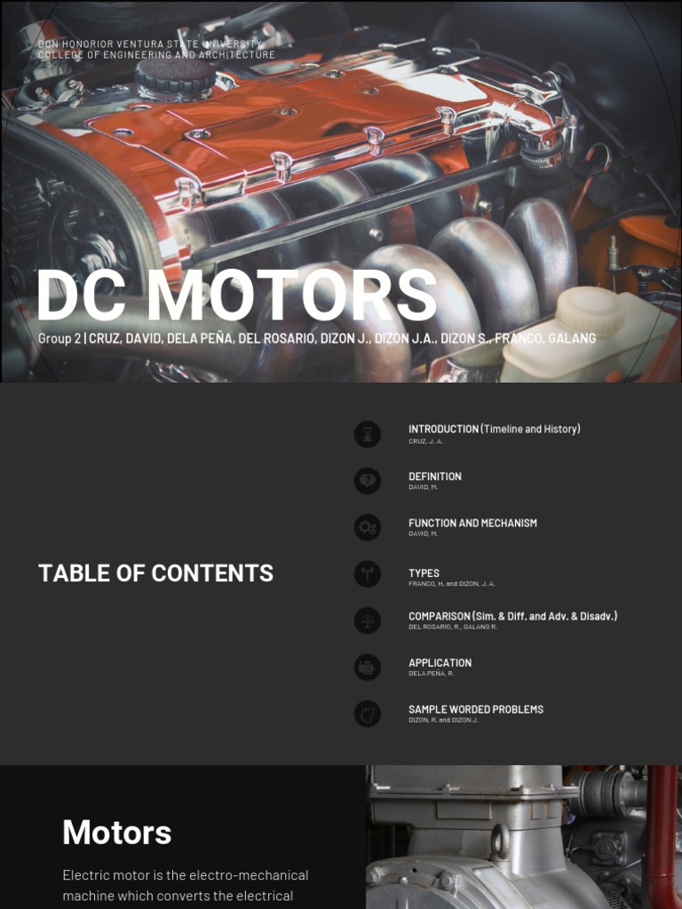 DC Motors Definition, Types, and Application PDF Electric Motor