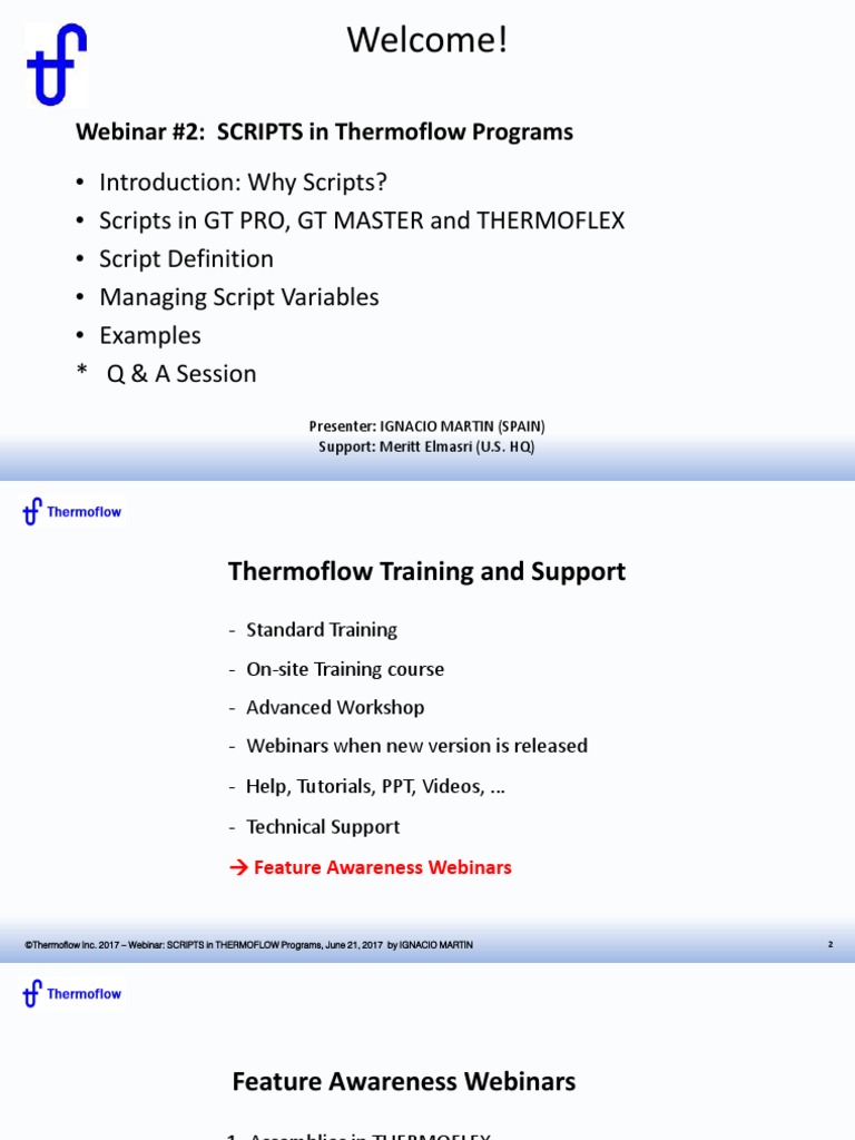 Webinar 2 - SCRIPTS in Thermoflow Programs | PDF | Scripting Language ...