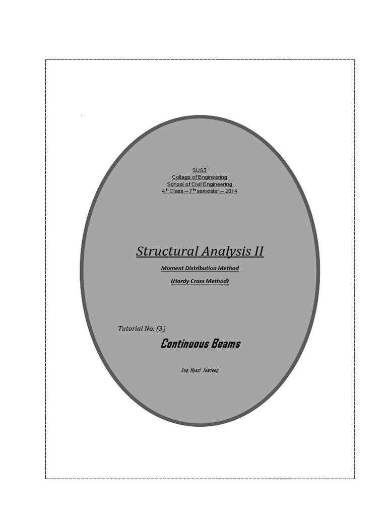 Moment Distribution Method for Beams | PDF | Structural Analysis ...