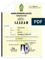 5. IJAZAH DIII KEPERAWATAN Anik Erma Yani