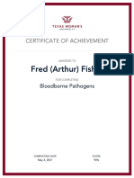 Bloodborn Pathogens Certificate
