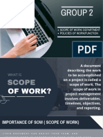 Group 2 project scope and department policies