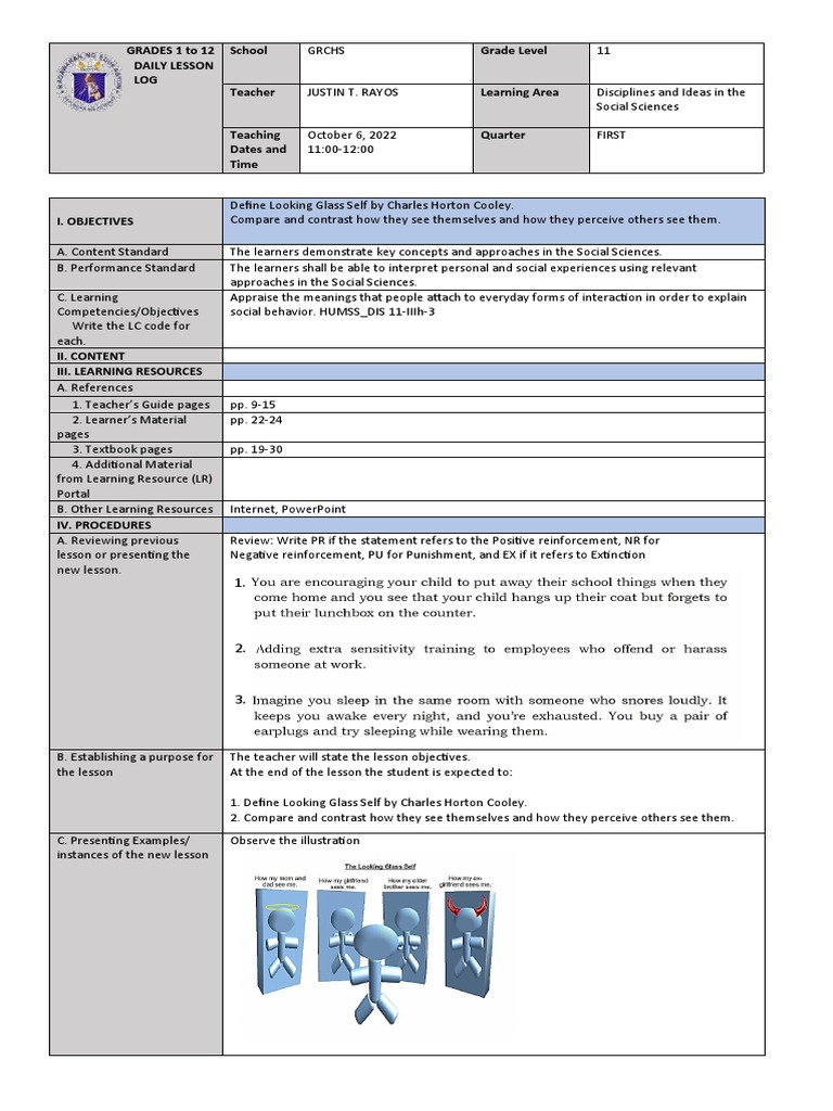 Grade 11 Social Sciences Lesson Plan | PDF | Learning | Teachers