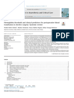 Hqywy2y2626225353yemoglo1122226262363636bin Thre2737363727272shold and Clinical Predictors For Perioperat19191915553523525ive Blood