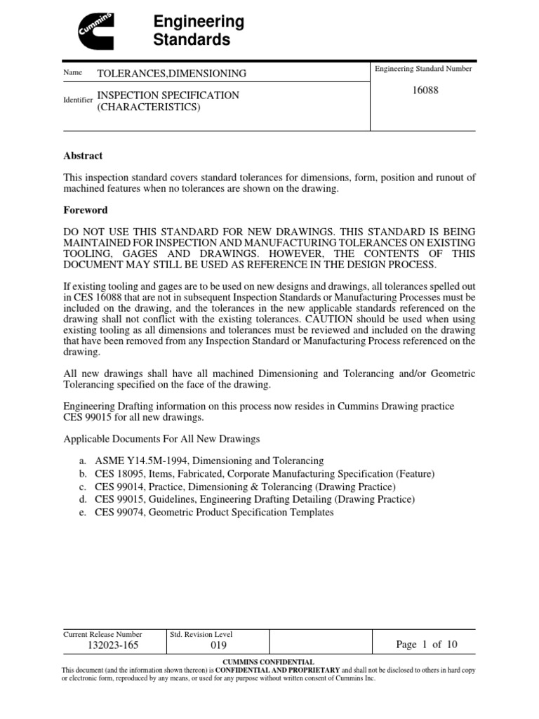 Engineering standards name engineering standard number pdf