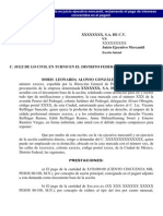 Modelo de Demanda en Juicio Ejecutivo Mercantil