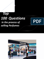 100 Questions in The Process of Selling Perfumes