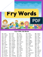 Fry Words (Fifth 100)