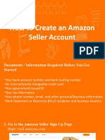 How To Create Seller Central Account