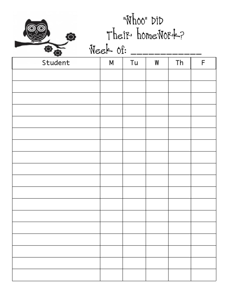 Homework Tracker | PDF