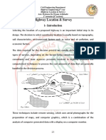 5th Lecture Highway Location & Survey