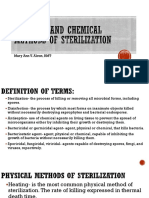 Physical and Chemical Methods of Sterilization