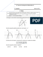 4o Teste de Avaliação de Matemática A do 11o Ano Turma B