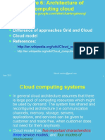 Lecture 6: Cloud Computing Architecture