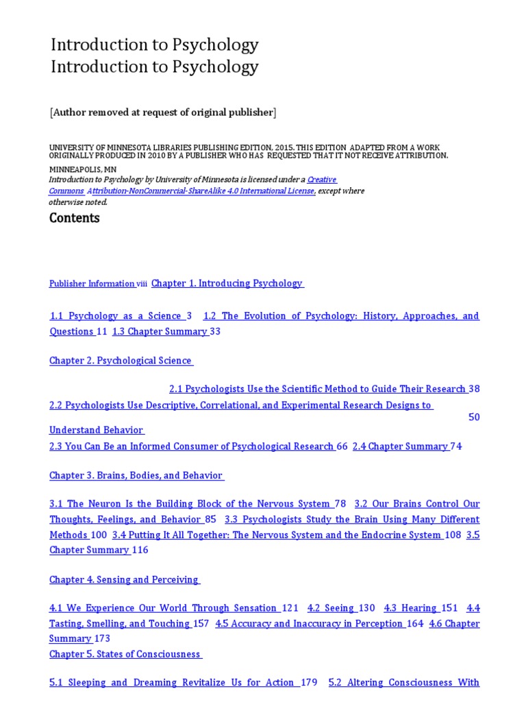 Introduction-to-Psychology (UOM) | PDF | Psychology | Mental Disorder