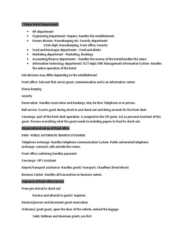 front-office-notes-pdf