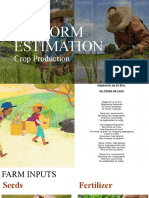 Crop Estimation and Farm Labor Requirements
