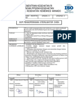Sop Pengoperasian Sterilisator Oven