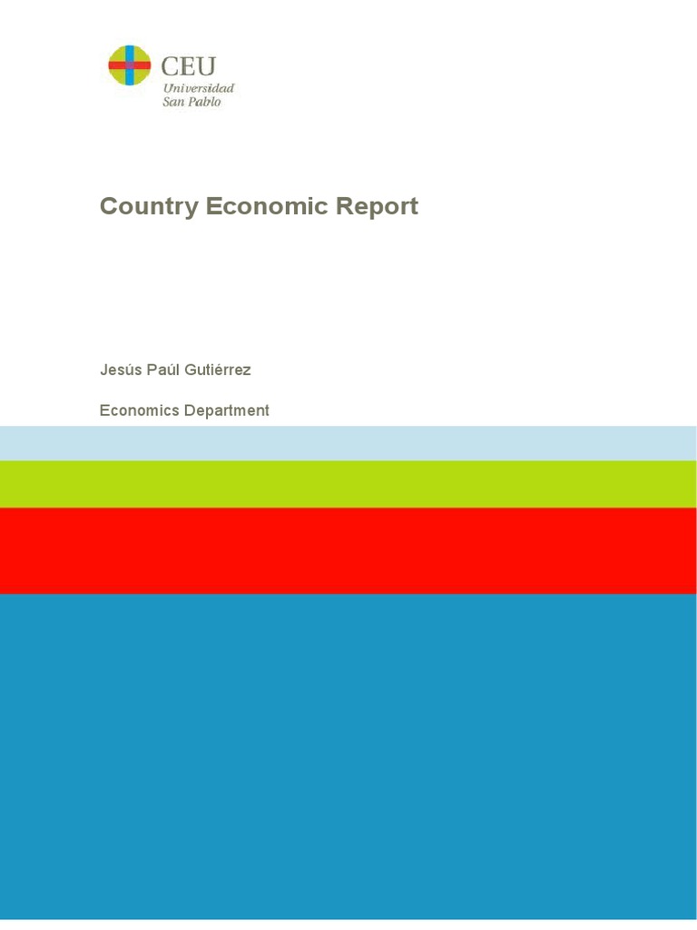 Country Report PDF Balance Of Payments Consumption (Economics)