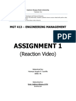 MGT - 413 - Assignment 1