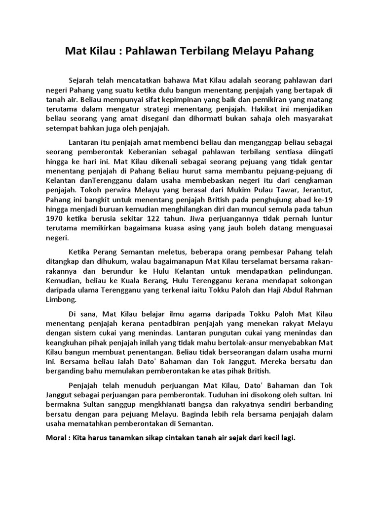 Mat Kilau Mahsuri PDF