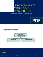 ENGLISH SYMBOLS  AND TRANSCRPTION