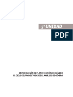 Unidad 5 Metodolog A de Planificaci N de G Nero El Ciclo Del Proyecto Desde El An Lisis de G Nero