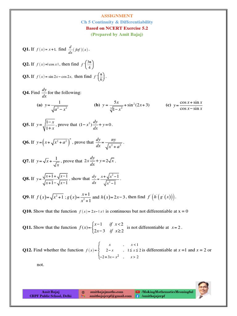 Math 11 Ex 5.2