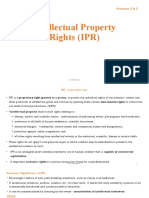 Session 02 & 3 - Intellectual Property Rights (IPR)