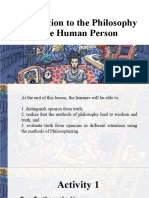 Introduction To The Philosophy of The Human Person Lec. 03